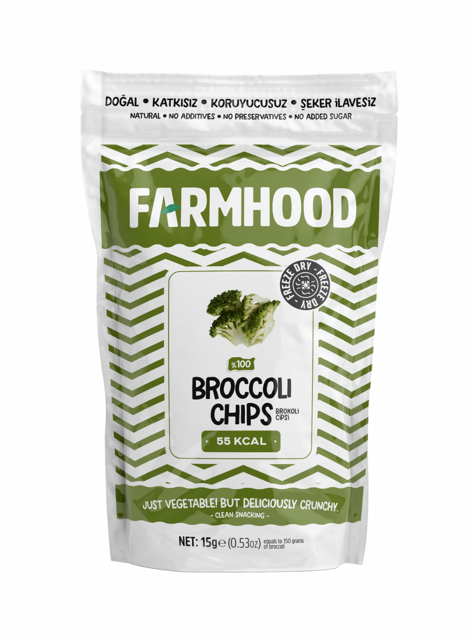 Freeze Dried Brokoli Cipsi