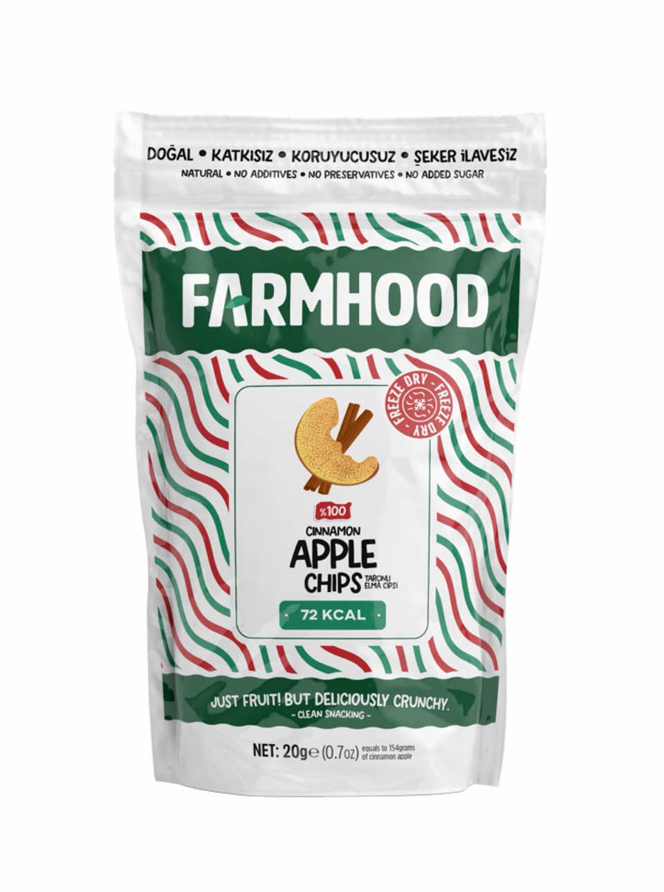 Freeze Dried Tarçınlı Elma Cipsi